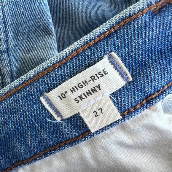 Madewell 10" High-Rise Skinny Jeans 27" - Picture 3 of 4